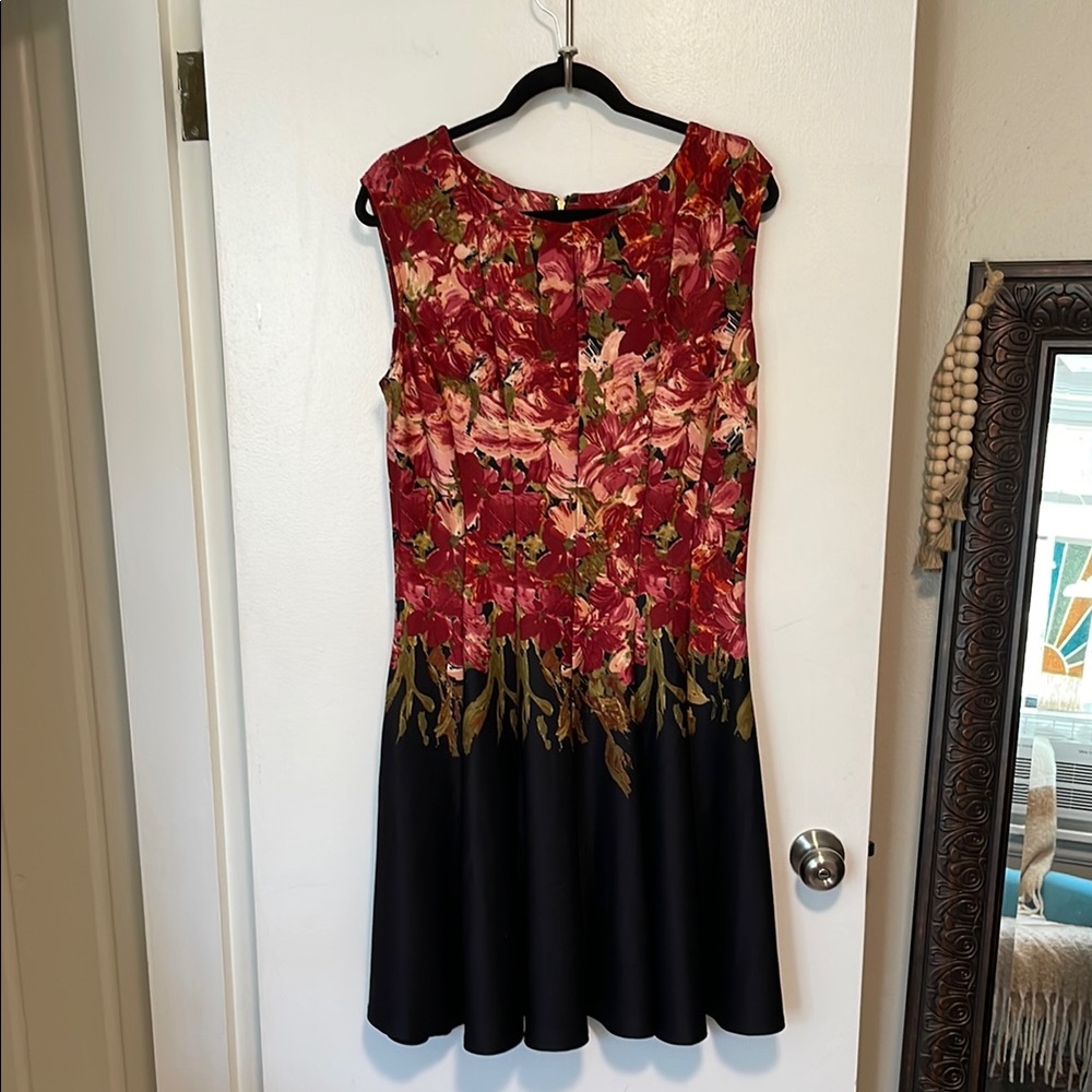 Like New Danny & Nicole Midi Fit and Flare Dress